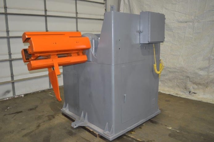 16000 lb. Rowe #16030-DS/J, motorized uncoiler, 37" mandrel, 72" outside dimensions, 17"-21" ID - Image 5