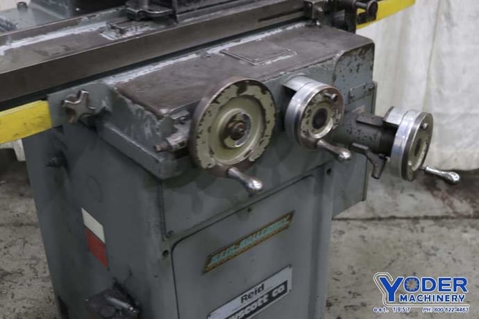 6" x 18" Reid #HR, Rollerway hand feed surface grinder, 1.5 HP, 1 shot lube, #73744 - Image 4