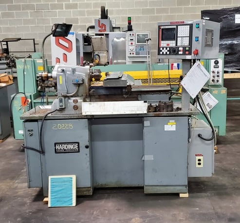Hardinge #HC, CNC chucking lathe, 8" swing, 3 & 4-jaw chuck, retrofit with 2-Axis CNC Tool Slide with Fagor - Image 1