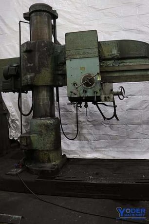 7' -17" American #07x17, radial drill, #5MT, power elevation/ head traverse, coolant, #15419 - Image 2