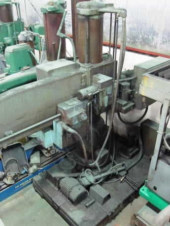 7' -17" American #07x17, radial drill, #5MT, power elevation/ head traverse, coolant, #15419 - Image 7