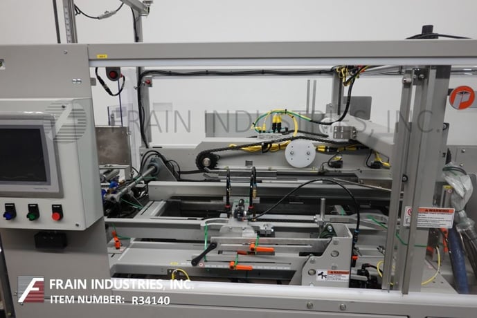 Pearson #CE35-G, automatic, case erector and hot melt glue bottom sealer, 10-35 cases per minute, suction cup - Image 2