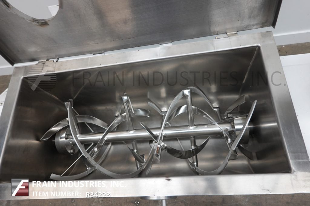 7 cu.ft. Ross #42N-005, double ribbon mixer, 304 Stainless Steel contact parts, 10 HP, flip up cover - Image 2