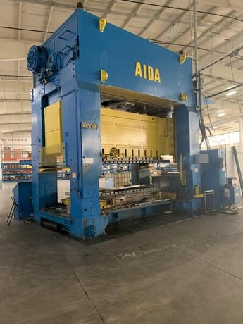 500 Ton, Aida #NST-500, straight side double crank press, 12" stroke, 40" Shut Height, 4" adj., 20-50 VSPM - Image 7
