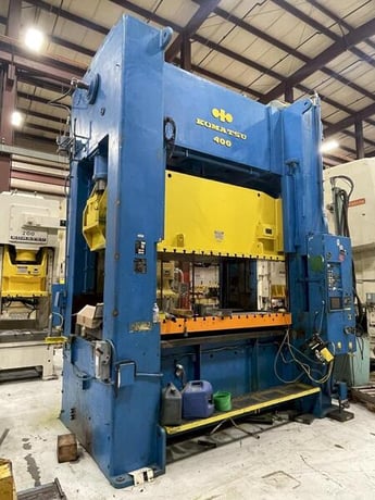 300 Ton, Komatsu #E2P-300, straight side double crank press, 7.9" stroke, 40" Shut Height, 8.66" adj., 30-60 - Image 7