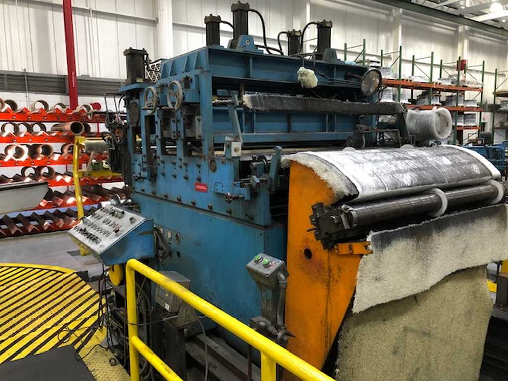 41" x 6.3" Georg Slitting Line, Silicon, GO, GNO, Copper, Al., Turret Recoiler, 15000 lb., 1980 - Image 4