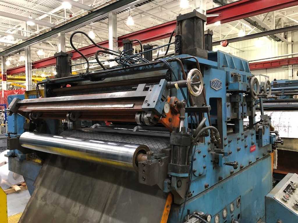 41" x 6.3" Georg Slitting Line, Silicon, GO, GNO, Copper, Al., Turret Recoiler, 15000 lb., 1980 - Image 5