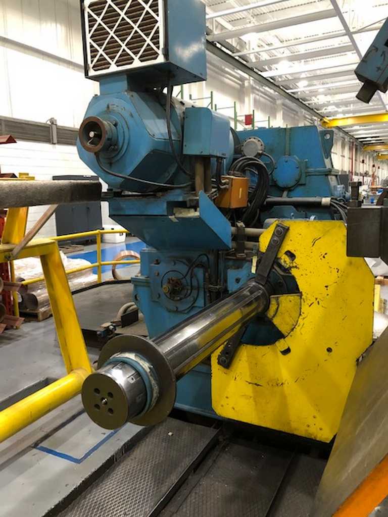 41" x 6.3" Georg Slitting Line, Silicon, GO, GNO, Copper, Al., Turret Recoiler, 15000 lb., 1980 - Image 6