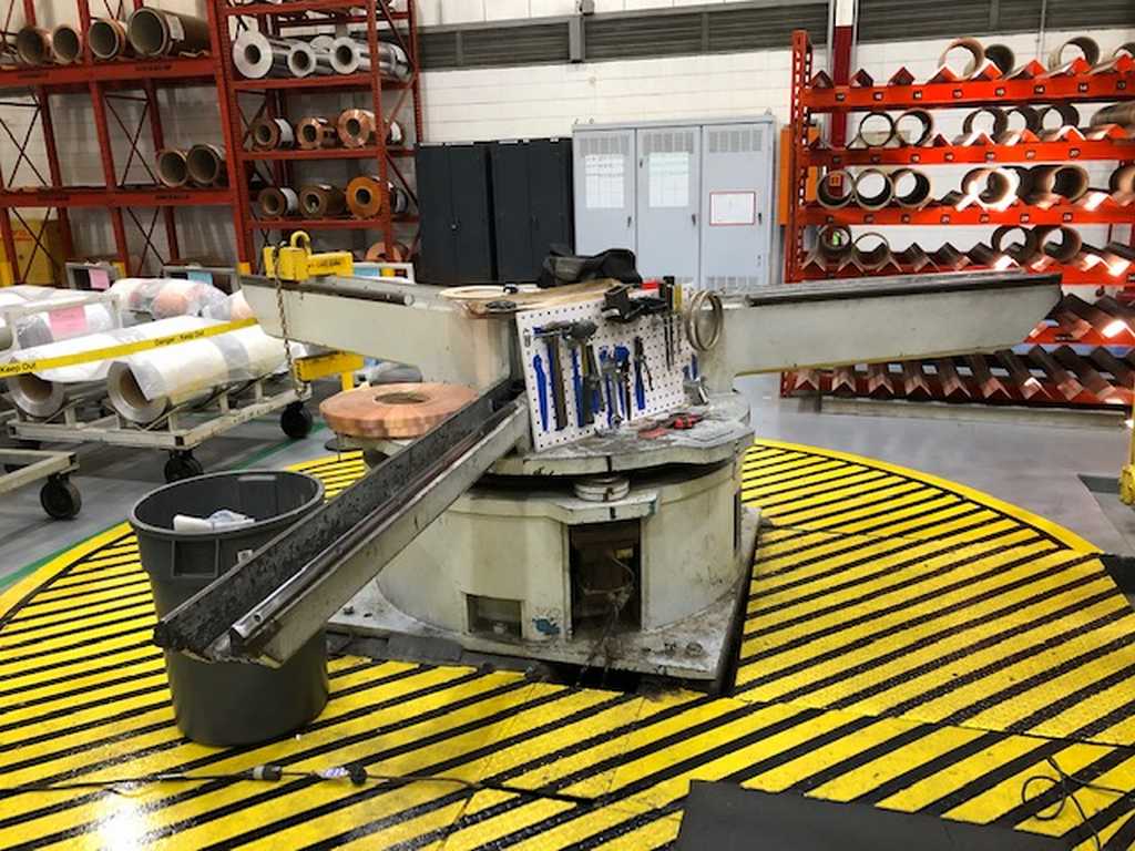 41" x 6.3" Georg Slitting Line, Silicon, GO, GNO, Copper, Al., Turret Recoiler, 15000 lb., 1980 - Image 10