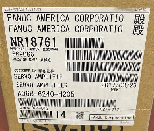 Servo Amplifier, Fanuc A06B-6240-H205, new in box, 2017, #104210 (2 available) - Image 1