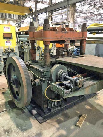 80 Ton, Bradbury #80T, 4-post cutoff press, 42" R-L, 20.5" F-B between posts, 49.5" passline height, 4" - Image 5