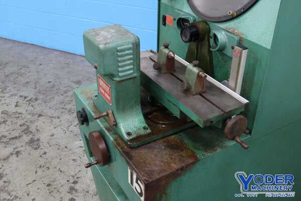 14" Genx #4316, comparator, 16-1/2" x6" table, 10x lens, AcuRite 2-Axis digital read out, 1996, #73820 - Image 9