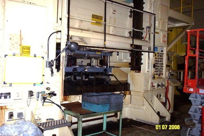 600 Ton, Warco #SC2-600-96, 8" stroke, 96" x 48" bed, 30-60 SPM, excellent bargain, #3479 - Image 4