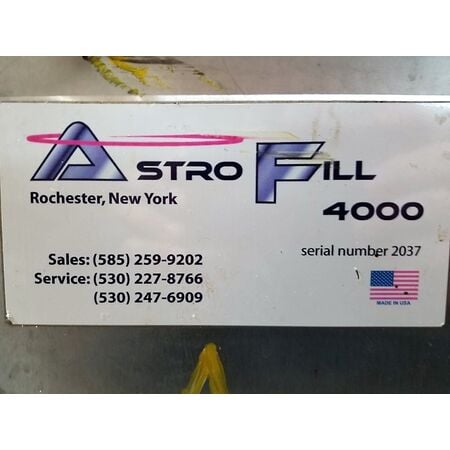 High speed semi-auto pouch filler, Astro Fill #4000, #17698 - Image 2