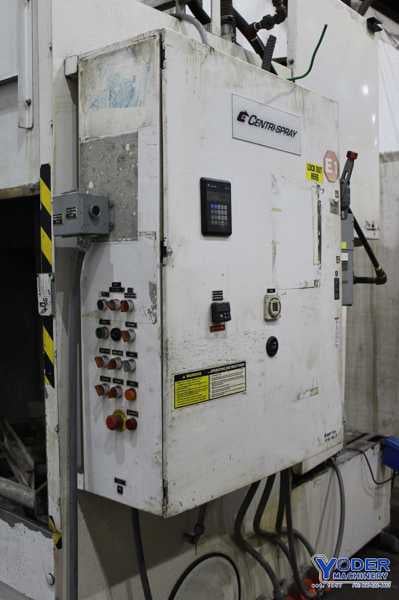 Centri parts washer, 48" x48" x48", heated, skimmer, wash, blower, power door open, #71593 - Image 3