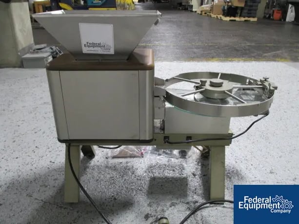 Deitz Versacount #714, tablet counter w/rotary glass table, dual filling funels, counter controls, s/n #910 - Image 4