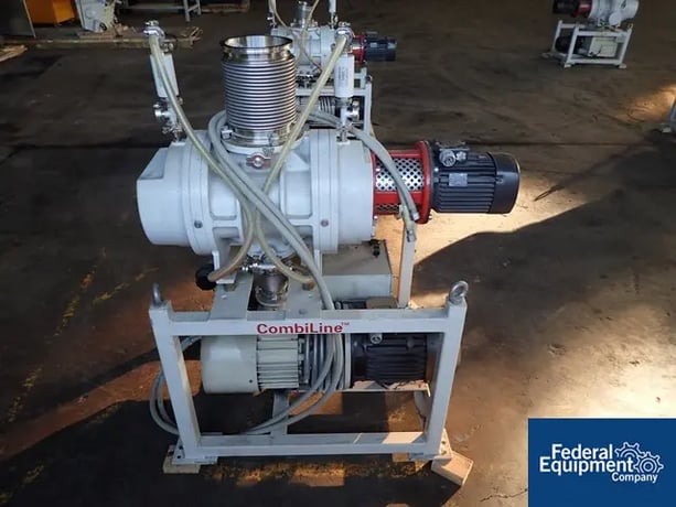 Pfeiffer #WU910, vacuum system, Pfeiffer UNO200 rotary vane pump, Pfeiffer rotary lobe booster pump, 2006 - Image 4