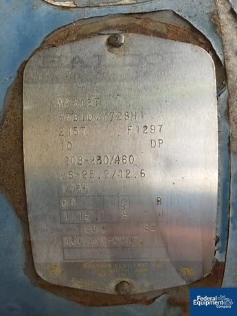 300 CFM, Hull Kinney #HS300, Vacuum Pump, 10 HP, serial# 200250VP, #3157-17 - Image 6