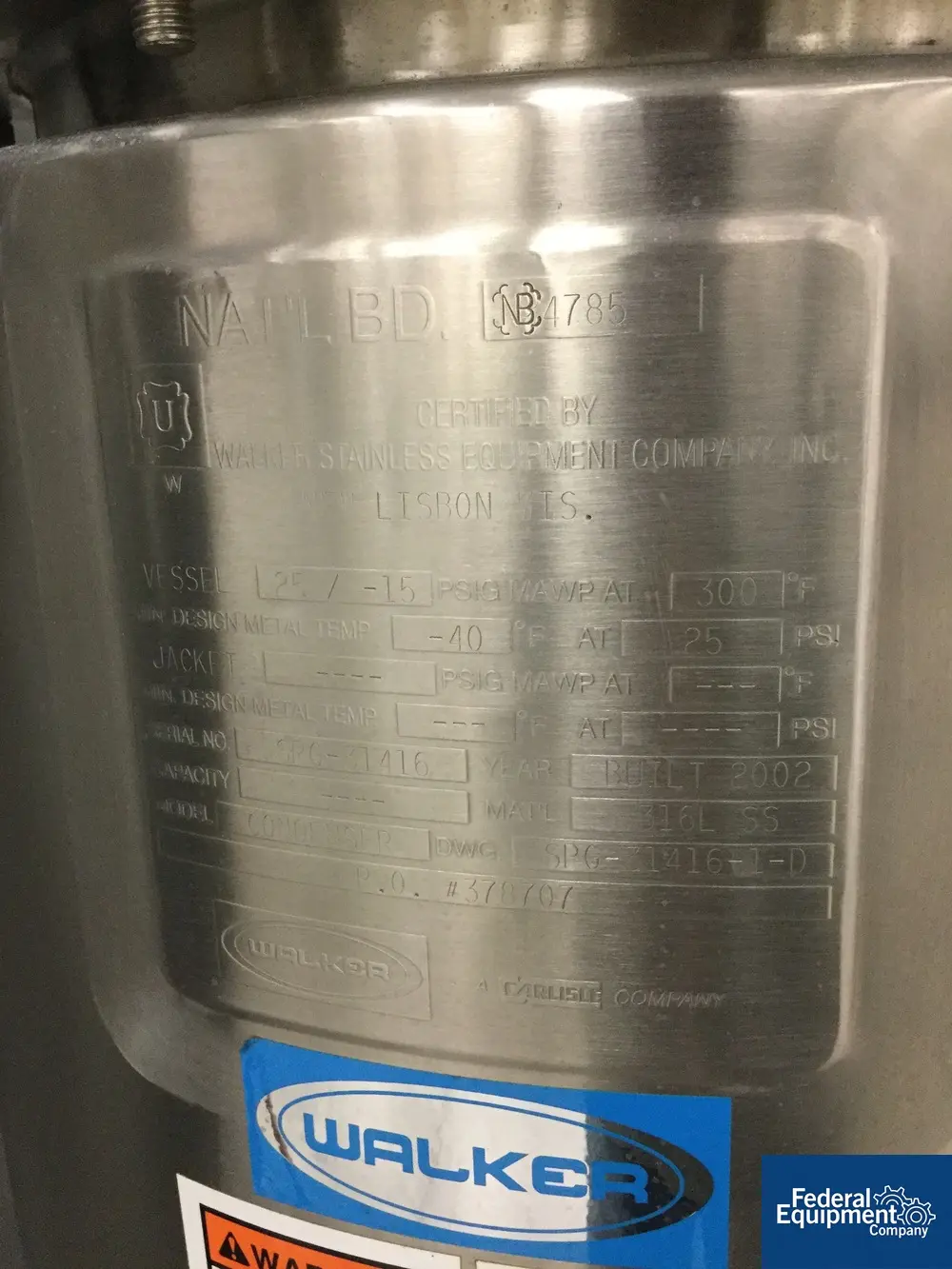 16" x 24" FTS System LyoPilot #LP8-3S-16X-P, Freeze Dryer, 316L Stainless Steel, 8 sq.ft., 2002, #3181-1, 2002 - Image 6