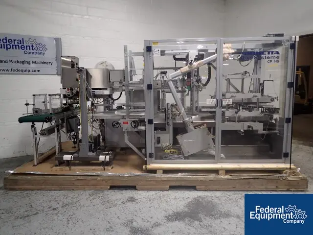 Skinetta #CP145, case packer, servo driven, erects shipper case from flat, side loading, serial #144.03 - Image 3