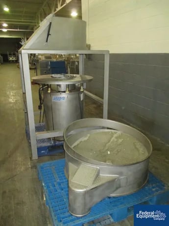Bag Dump Station, Sweco #ZS40S124BDSDSFXB, Stainless Steel, 28" diameter dump opening, 40" Sweco base with - Image 3