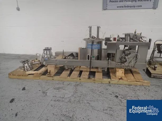 Vector #FL-Mulit-5, fluid bed dryer, Stainless Steel, (2) top spray granulation chambers, bowls and expansion - Image 3