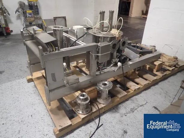 Vector #FL-Mulit-5, fluid bed dryer, Stainless Steel, (2) top spray granulation chambers, bowls and expansion - Image 4