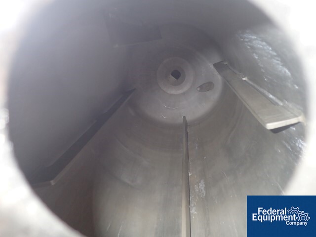 50 gallon Walker, Reactor, 316L Stainless Steel, 50/150 psi, 18" diameter x 42" straight side, removal dish - Image 6