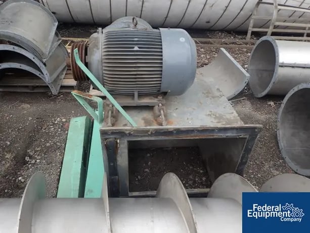 27" diameter x 36' long, Asdor, vertical screw conveyor, Stainless Steel, 14" pitched flights, #3192-9 - Image 8
