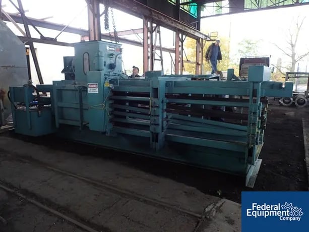 30" x 36" Maren #203-103-A-ET, horizontal automatic tie baler, 50 HP, stands & automatic tie inserter - Image 6