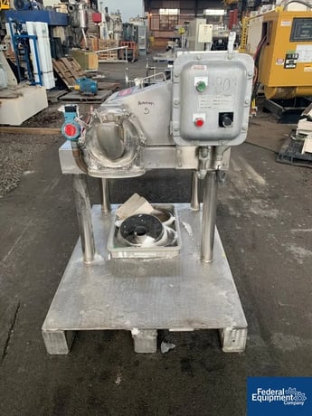 Fitzpatrick #JT Homoloid, Stainless Steel, 3 HP, pan feed, swinging hammers, on legs, serial# 1452, #3287-1 - Image 1