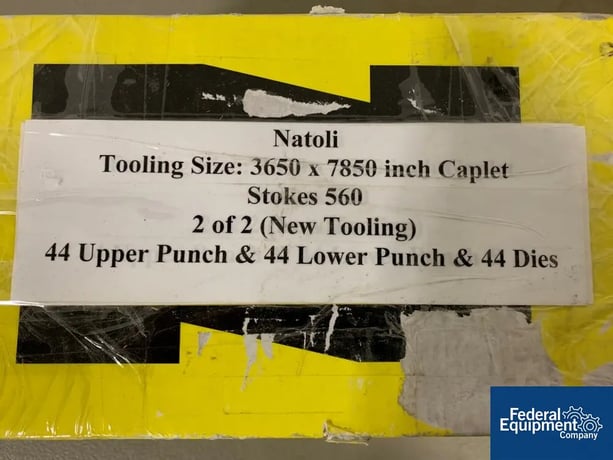 Stokes #560, tablet press, 3650 x 7850 inch Caplet, 44 Lower Punch/44 Upper Punch/44 Die, manufactured by - Image 2