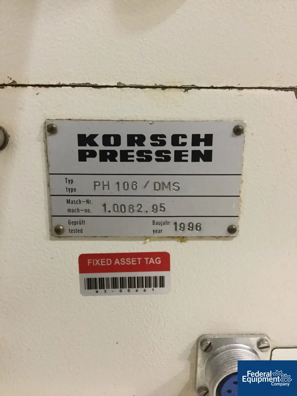 4 Ton, Korsch #PH106-DMS, tablet press, 6-station, 40 KN compression pressure, 15mm max.tablet diameter - Image 2