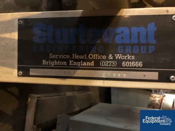Sturtevant Engineering #MB4/205B, Dust Collector, Carbon Steel, 7.5 HP blower, model 6X5B00760, 230/460 volt - Image 4