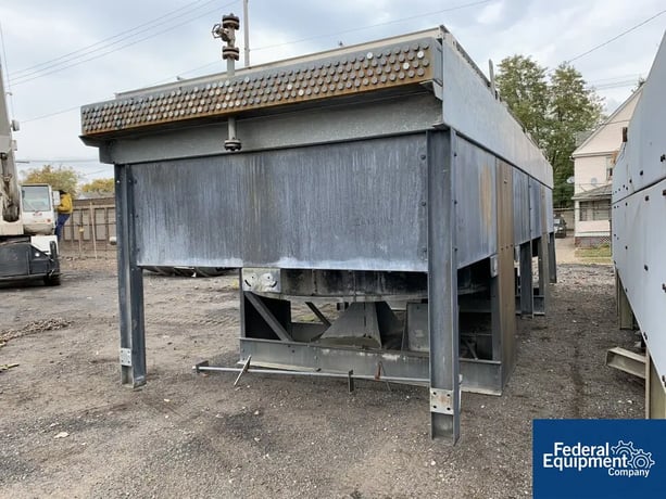 Esex air fin cooled heat exchanger, (2) fans, on stand, #3397-9 - Image 5