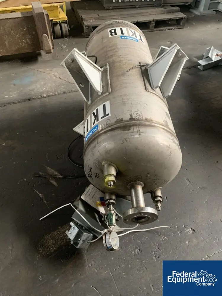25 gallon Roark Enterprises, Receiver Tank, 316L Stainless Steel, 150 psi, 16" diameter x 32" straight side - Image 5