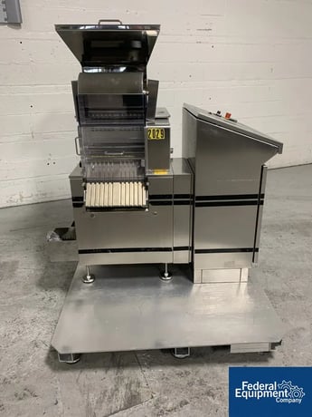 Harro Hofliger #KWS12-S, capsule checkweigh, (12) lanes, with stainless steel hopper and control cabinet, 208 - Image 3