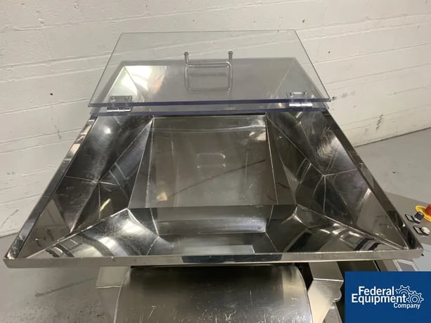 Harro Hofliger #KWS12-S, capsule checkweigh, (12) lanes, with stainless steel hopper and control cabinet, 208 - Image 7