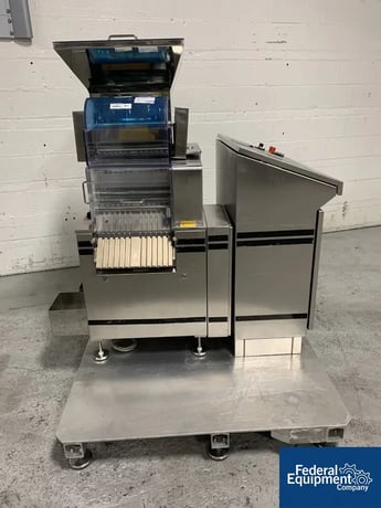 Harro Hofliger #KWS12-S, capsule checkweigh, (12) lanes, with stainless steel hopper and control cabinet, 208 - Image 3