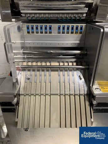 Harro Hofliger #KWS12-S, capsule checkweigh, (12) lanes, with stainless steel hopper and control cabinet, 208 - Image 8