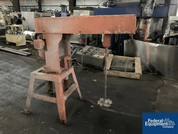 7.5 HP Disperser, Carbon Steel shaft & Stainless Steel 10" blade, 220/440 volt explosion proof motor, missing - Image 1