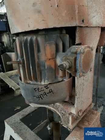 7.5 HP Disperser, Carbon Steel shaft & Stainless Steel 10" blade, 220/440 volt explosion proof motor, missing - Image 6