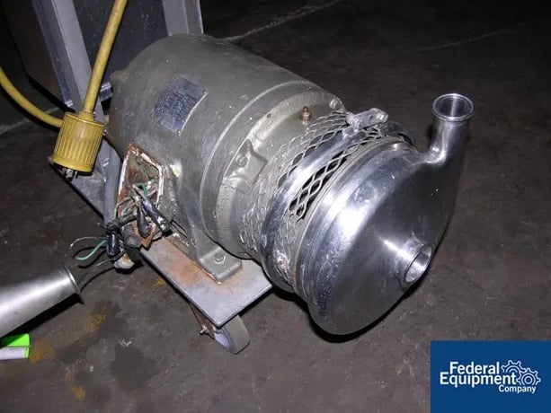 Tri-Clover #C218MD21S, 2" x 1.5" x 8" centrifugal pump, Stainless Steel, 5 HP, #26148 - Image 2