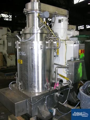 18" Carr #HC18, solid bowl centrifuge, 316 Stainless Steel, titanium, #28919 - Image 1