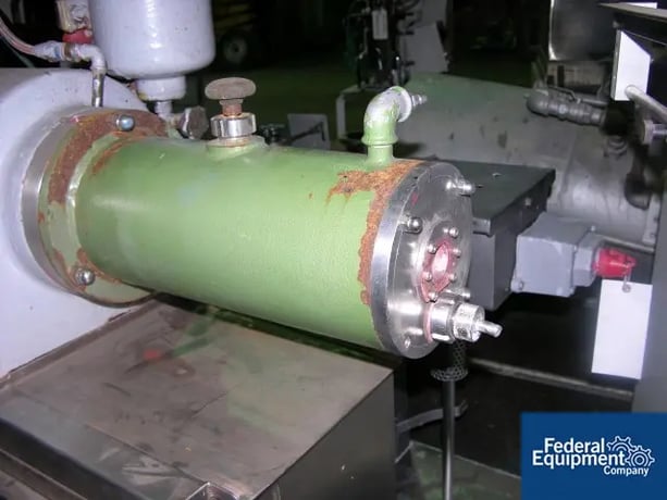 Netzsch #LME4 (DLMS), horizontal media mill, Stainless Steel, 4 liter jacketed grinding chamber, on base, 5 - Image 2