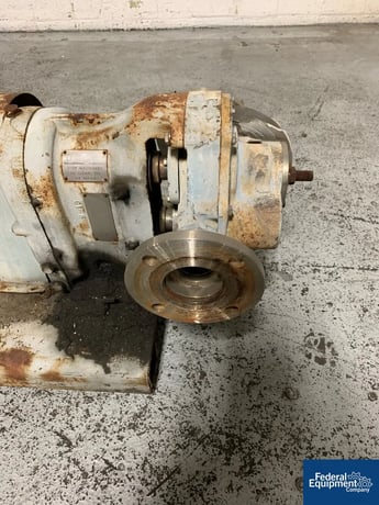 60 GPM, Waukesha #55, rotary lobe pump, Stainless Steel, 3" inlet/outlet, on base w/5 HP motor, #35691 - Image 7