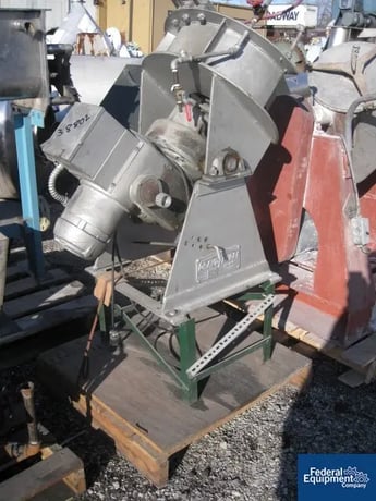 Dravo pelletizing disk, Stainless Steel, 14" diameter disk, on base w/.25 HP motor, #38802 - Image 1