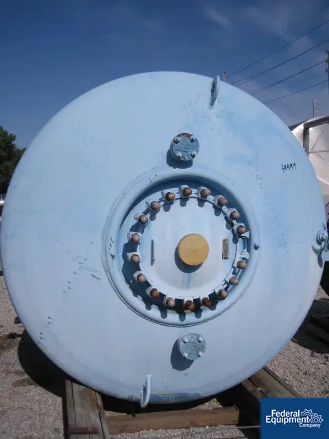 1500 gallon Pfaudler, glass lined reactor body, 100 psi, jacketed for 90 psi, 5015 glass, lug mounted - Image 2