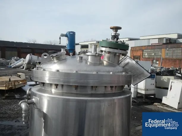 132 gallon Precision Stainless reactor, 316L Stainless Steel, bolt on dish top, dish bottom, 45 psi @ 300°F - Image 4