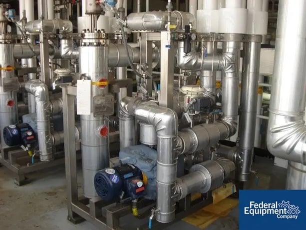 Temperature Control Skid, Watlow Hannibal heat exchanger, 3 HP, with explosion proof circulation pump, 2007 - Image 1